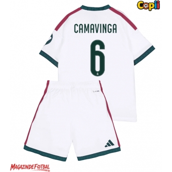 Real Madrid Eduardo Camavinga #6 Echipament de Fotbal Replică 2026-27 Copii Acasa (+ Șorturi)